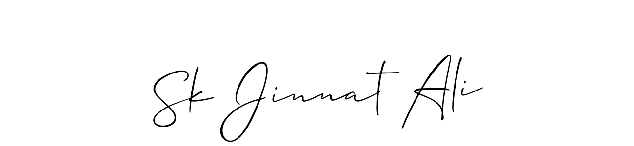 Here are the top 10 professional signature styles for the name Sk Jinnat Ali. These are the best autograph styles you can use for your name. Sk Jinnat Ali signature style 2 images and pictures png