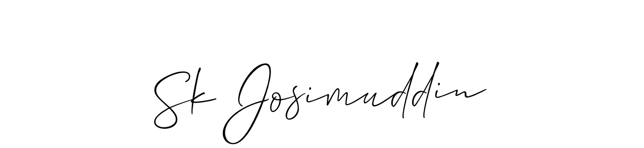 Sk Josimuddin stylish signature style. Best Handwritten Sign (Allison_Script) for my name. Handwritten Signature Collection Ideas for my name Sk Josimuddin. Sk Josimuddin signature style 2 images and pictures png