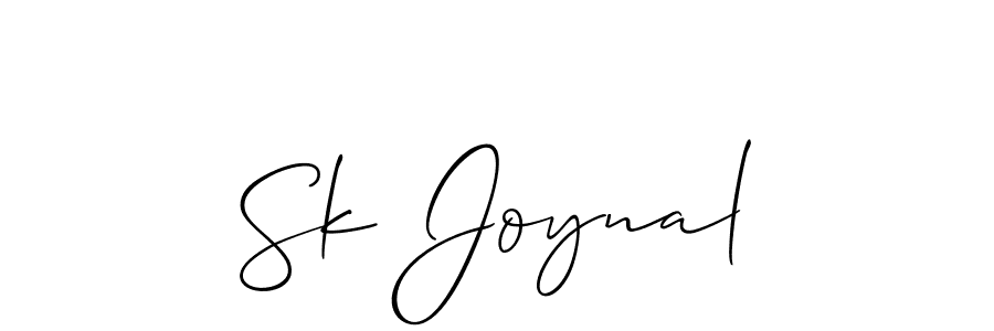 It looks lik you need a new signature style for name Sk Joynal. Design unique handwritten (Allison_Script) signature with our free signature maker in just a few clicks. Sk Joynal signature style 2 images and pictures png