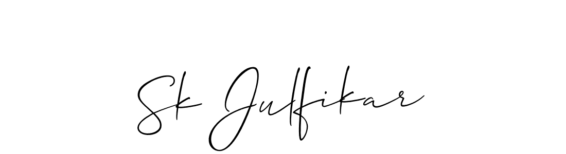 Sk Julfikar stylish signature style. Best Handwritten Sign (Allison_Script) for my name. Handwritten Signature Collection Ideas for my name Sk Julfikar. Sk Julfikar signature style 2 images and pictures png