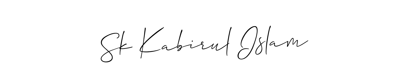 It looks lik you need a new signature style for name Sk Kabirul Islam. Design unique handwritten (Allison_Script) signature with our free signature maker in just a few clicks. Sk Kabirul Islam signature style 2 images and pictures png