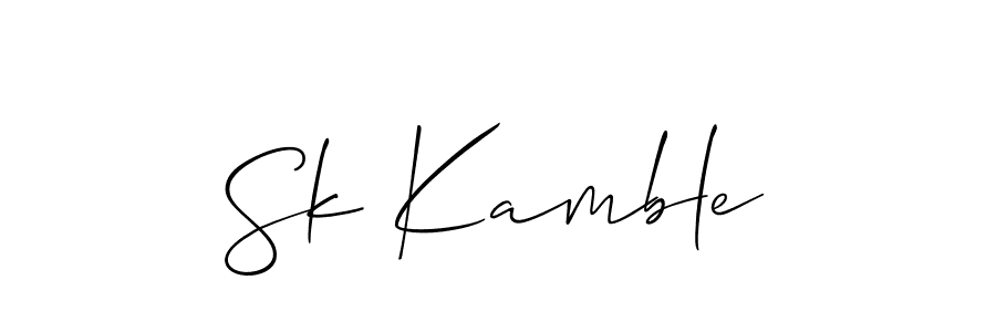 Make a beautiful signature design for name Sk Kamble. Use this online signature maker to create a handwritten signature for free. Sk Kamble signature style 2 images and pictures png