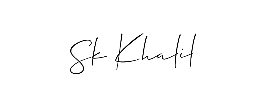 Here are the top 10 professional signature styles for the name Sk Khalil. These are the best autograph styles you can use for your name. Sk Khalil signature style 2 images and pictures png