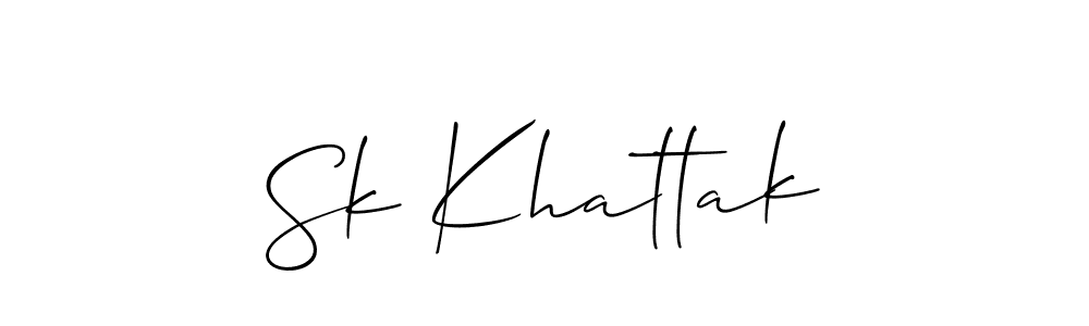 Once you've used our free online signature maker to create your best signature Allison_Script style, it's time to enjoy all of the benefits that Sk Khattak name signing documents. Sk Khattak signature style 2 images and pictures png