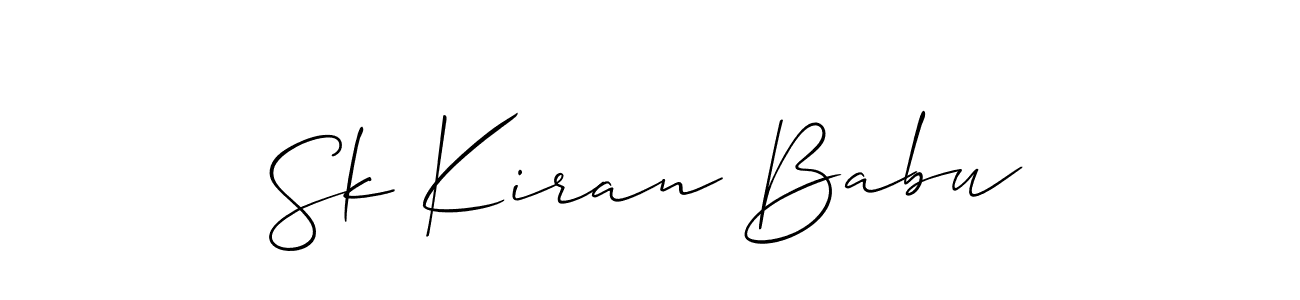 You can use this online signature creator to create a handwritten signature for the name Sk Kiran Babu. This is the best online autograph maker. Sk Kiran Babu signature style 2 images and pictures png
