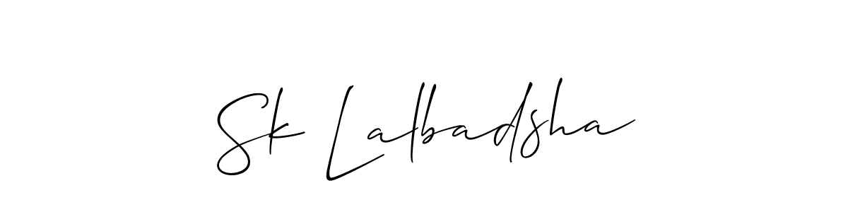 Make a short Sk Lalbadsha signature style. Manage your documents anywhere anytime using Allison_Script. Create and add eSignatures, submit forms, share and send files easily. Sk Lalbadsha signature style 2 images and pictures png