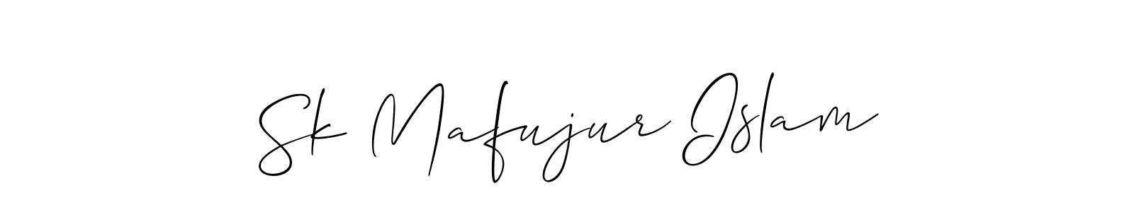 How to Draw Sk Mafujur Islam signature style? Allison_Script is a latest design signature styles for name Sk Mafujur Islam. Sk Mafujur Islam signature style 2 images and pictures png