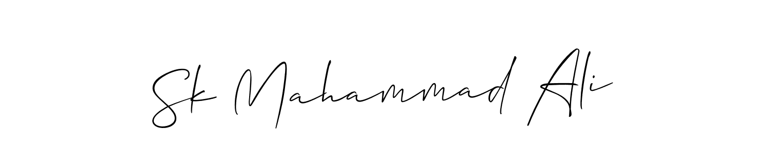 You should practise on your own different ways (Allison_Script) to write your name (Sk Mahammad Ali) in signature. don't let someone else do it for you. Sk Mahammad Ali signature style 2 images and pictures png