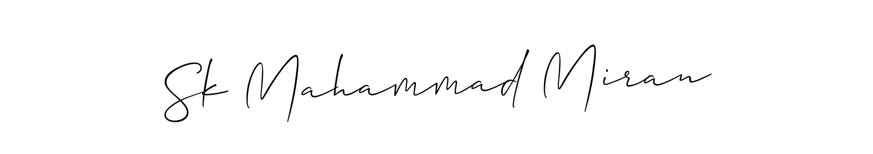 Design your own signature with our free online signature maker. With this signature software, you can create a handwritten (Allison_Script) signature for name Sk Mahammad Miran. Sk Mahammad Miran signature style 2 images and pictures png