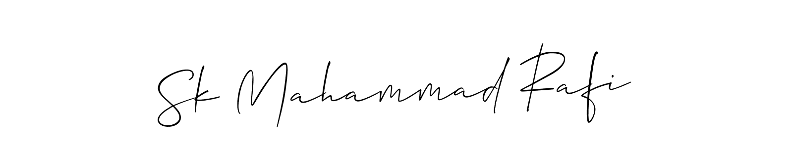 Create a beautiful signature design for name Sk Mahammad Rafi. With this signature (Allison_Script) fonts, you can make a handwritten signature for free. Sk Mahammad Rafi signature style 2 images and pictures png