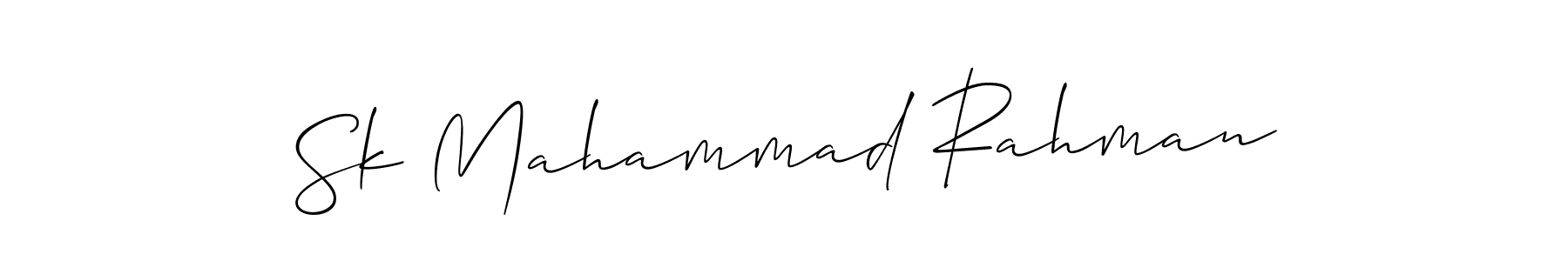 Design your own signature with our free online signature maker. With this signature software, you can create a handwritten (Allison_Script) signature for name Sk Mahammad Rahman. Sk Mahammad Rahman signature style 2 images and pictures png