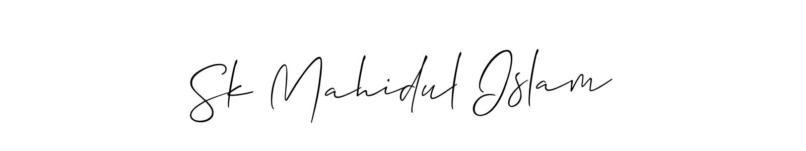 Sk Mahidul Islam stylish signature style. Best Handwritten Sign (Allison_Script) for my name. Handwritten Signature Collection Ideas for my name Sk Mahidul Islam. Sk Mahidul Islam signature style 2 images and pictures png