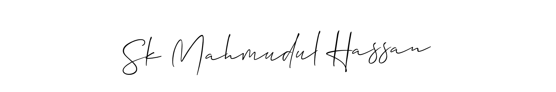 How to Draw Sk Mahmudul Hassan signature style? Allison_Script is a latest design signature styles for name Sk Mahmudul Hassan. Sk Mahmudul Hassan signature style 2 images and pictures png