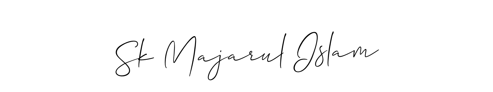 It looks lik you need a new signature style for name Sk Majarul Islam. Design unique handwritten (Allison_Script) signature with our free signature maker in just a few clicks. Sk Majarul Islam signature style 2 images and pictures png