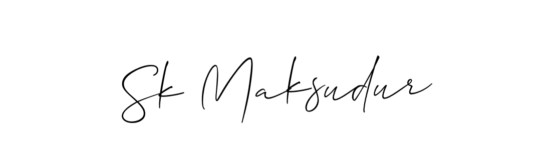 You should practise on your own different ways (Allison_Script) to write your name (Sk Maksudur) in signature. don't let someone else do it for you. Sk Maksudur signature style 2 images and pictures png