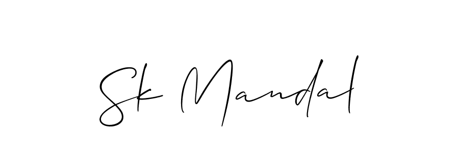 if you are searching for the best signature style for your name Sk Mandal. so please give up your signature search. here we have designed multiple signature styles  using Allison_Script. Sk Mandal signature style 2 images and pictures png