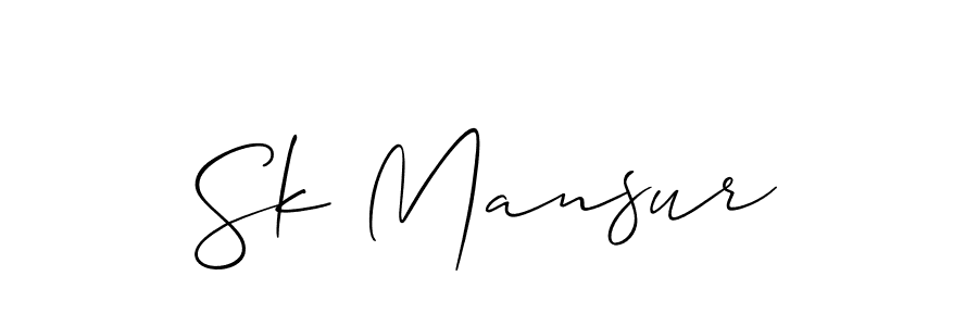 How to Draw Sk Mansur signature style? Allison_Script is a latest design signature styles for name Sk Mansur. Sk Mansur signature style 2 images and pictures png