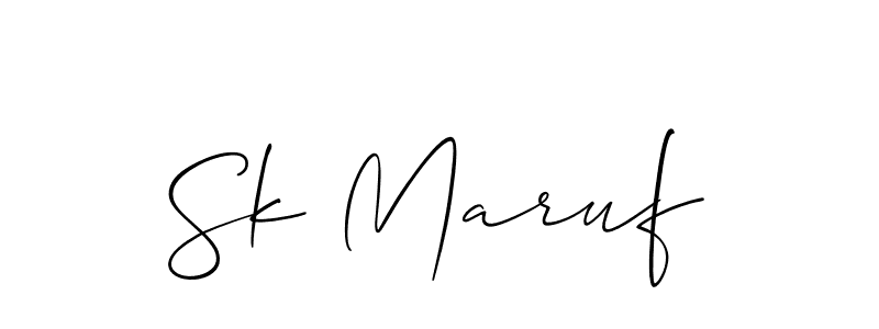 You can use this online signature creator to create a handwritten signature for the name Sk Maruf. This is the best online autograph maker. Sk Maruf signature style 2 images and pictures png