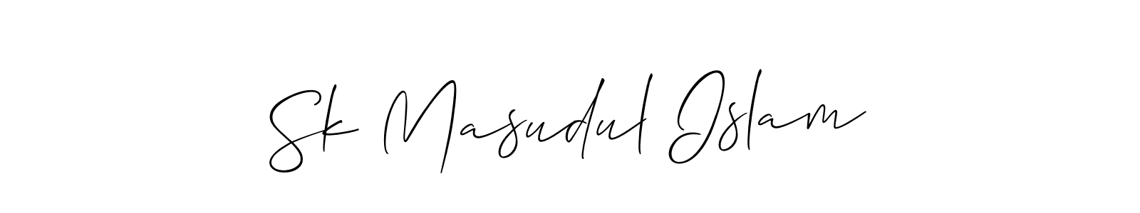 Sk Masudul Islam stylish signature style. Best Handwritten Sign (Allison_Script) for my name. Handwritten Signature Collection Ideas for my name Sk Masudul Islam. Sk Masudul Islam signature style 2 images and pictures png
