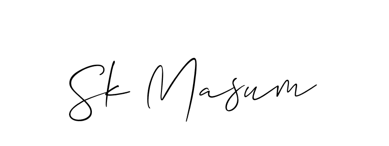 if you are searching for the best signature style for your name Sk Masum. so please give up your signature search. here we have designed multiple signature styles  using Allison_Script. Sk Masum signature style 2 images and pictures png