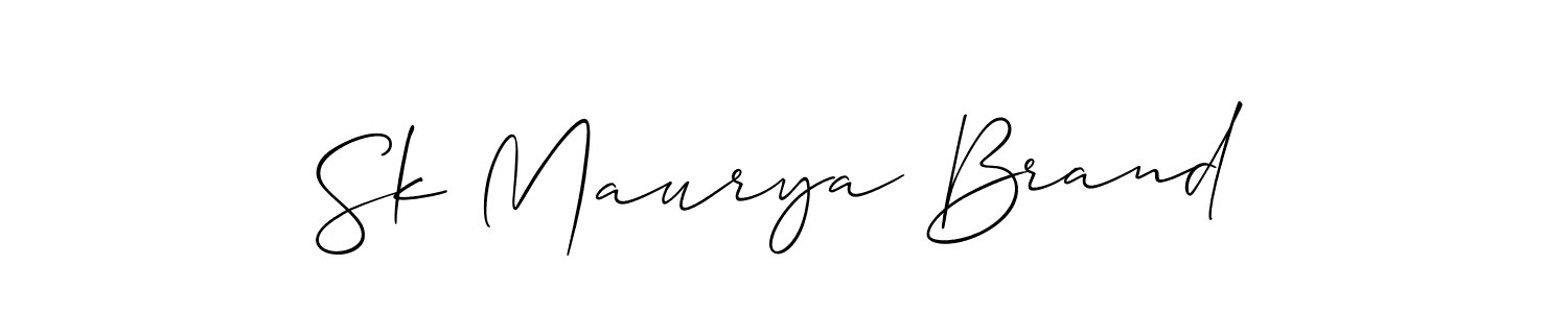 Make a beautiful signature design for name Sk Maurya Brand. Use this online signature maker to create a handwritten signature for free. Sk Maurya Brand signature style 2 images and pictures png