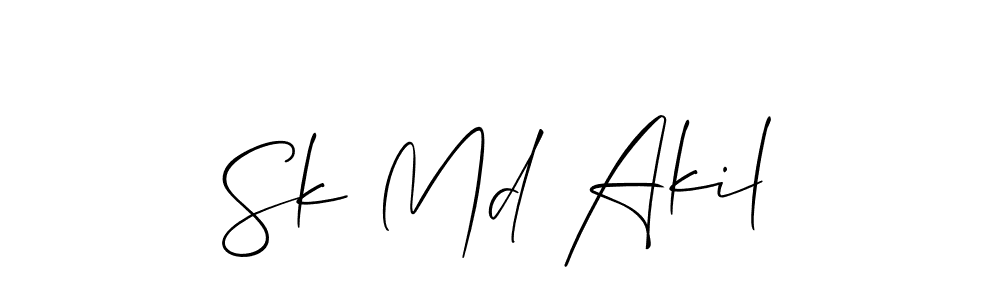 Best and Professional Signature Style for Sk Md Akil. Allison_Script Best Signature Style Collection. Sk Md Akil signature style 2 images and pictures png