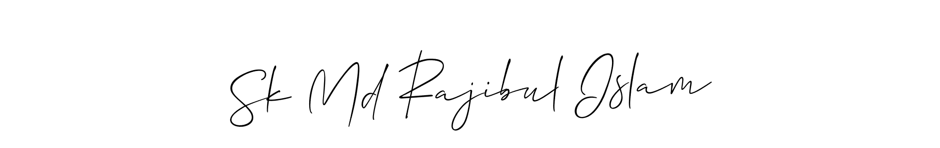 if you are searching for the best signature style for your name Sk Md Rajibul Islam. so please give up your signature search. here we have designed multiple signature styles  using Allison_Script. Sk Md Rajibul Islam signature style 2 images and pictures png
