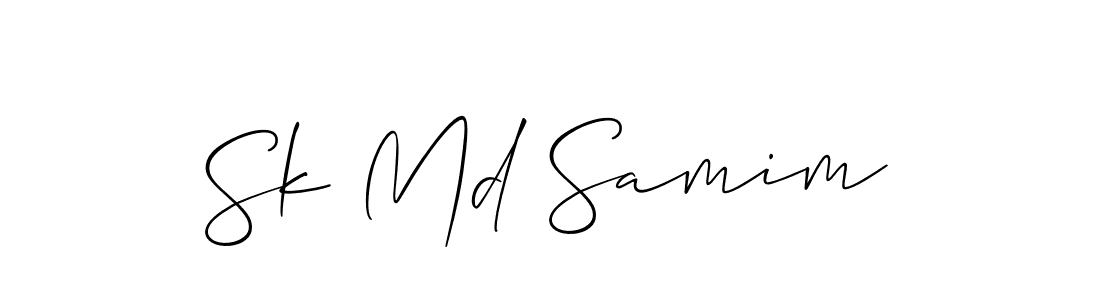 if you are searching for the best signature style for your name Sk Md Samim. so please give up your signature search. here we have designed multiple signature styles  using Allison_Script. Sk Md Samim signature style 2 images and pictures png