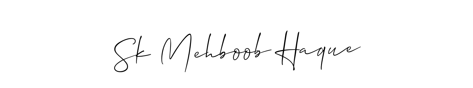 How to make Sk Mehboob Haque signature? Allison_Script is a professional autograph style. Create handwritten signature for Sk Mehboob Haque name. Sk Mehboob Haque signature style 2 images and pictures png