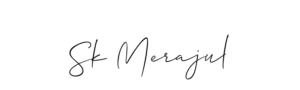 It looks lik you need a new signature style for name Sk Merajul. Design unique handwritten (Allison_Script) signature with our free signature maker in just a few clicks. Sk Merajul signature style 2 images and pictures png