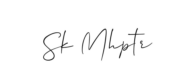 Similarly Allison_Script is the best handwritten signature design. Signature creator online .You can use it as an online autograph creator for name Sk Mhptr. Sk Mhptr signature style 2 images and pictures png