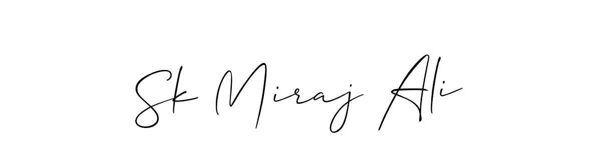 Create a beautiful signature design for name Sk Miraj Ali. With this signature (Allison_Script) fonts, you can make a handwritten signature for free. Sk Miraj Ali signature style 2 images and pictures png