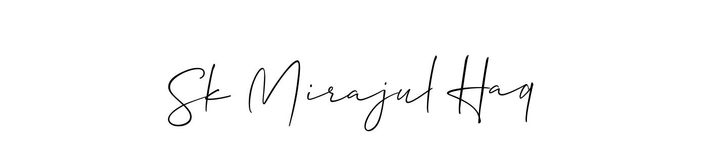 This is the best signature style for the Sk Mirajul Haq name. Also you like these signature font (Allison_Script). Mix name signature. Sk Mirajul Haq signature style 2 images and pictures png