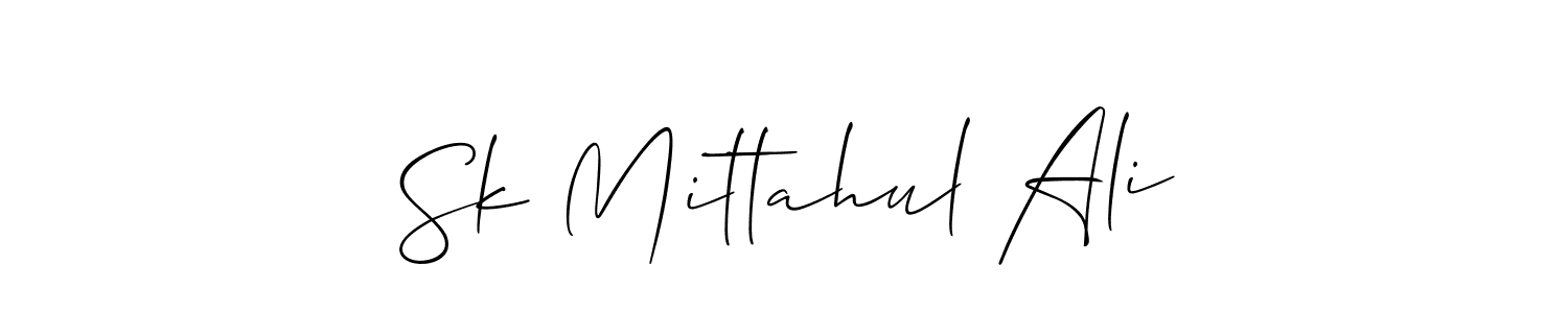 You should practise on your own different ways (Allison_Script) to write your name (Sk Mittahul Ali) in signature. don't let someone else do it for you. Sk Mittahul Ali signature style 2 images and pictures png