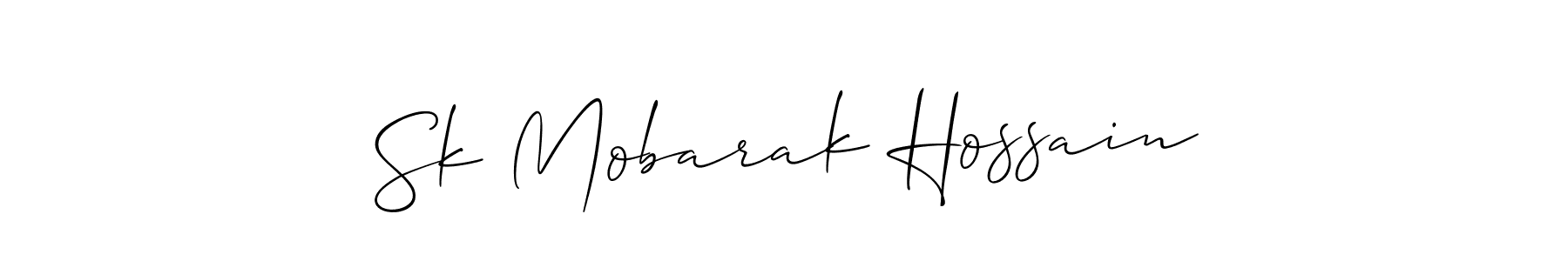 Sk Mobarak Hossain stylish signature style. Best Handwritten Sign (Allison_Script) for my name. Handwritten Signature Collection Ideas for my name Sk Mobarak Hossain. Sk Mobarak Hossain signature style 2 images and pictures png