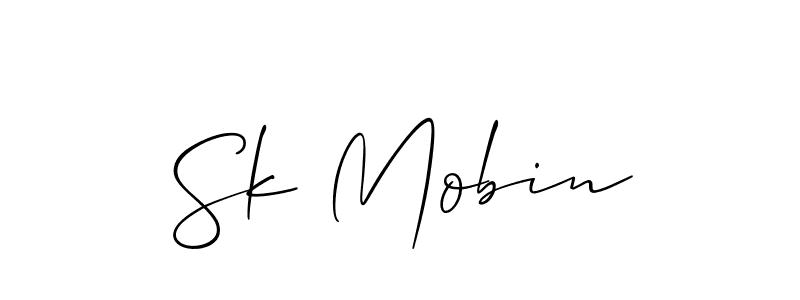 Similarly Allison_Script is the best handwritten signature design. Signature creator online .You can use it as an online autograph creator for name Sk Mobin. Sk Mobin signature style 2 images and pictures png