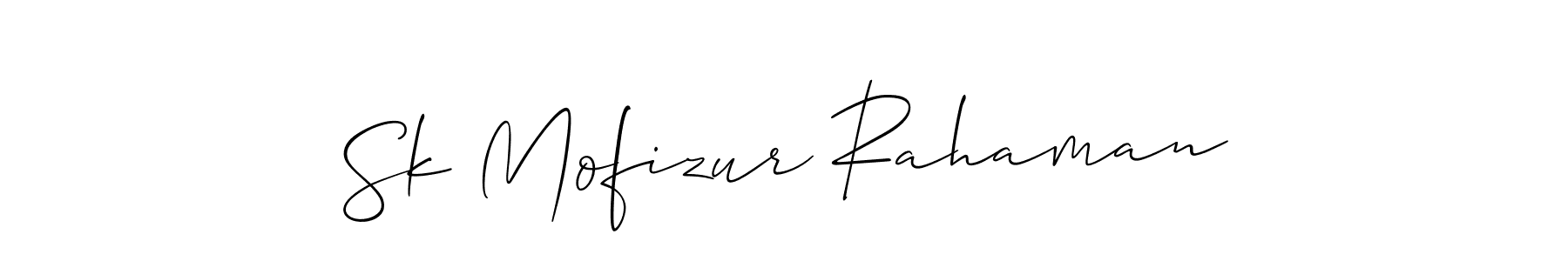 Sk Mofizur Rahaman stylish signature style. Best Handwritten Sign (Allison_Script) for my name. Handwritten Signature Collection Ideas for my name Sk Mofizur Rahaman. Sk Mofizur Rahaman signature style 2 images and pictures png