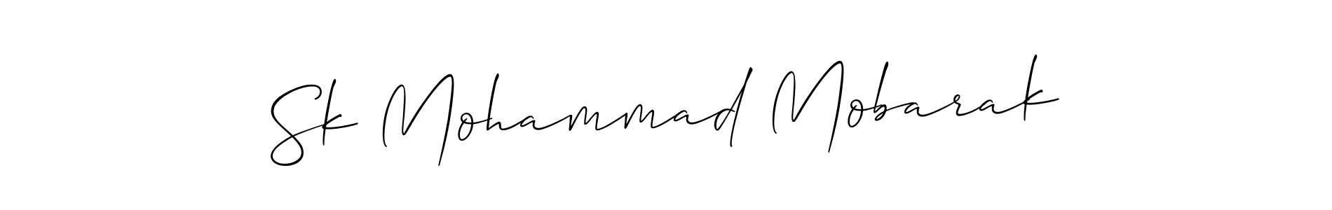 Design your own signature with our free online signature maker. With this signature software, you can create a handwritten (Allison_Script) signature for name Sk Mohammad Mobarak. Sk Mohammad Mobarak signature style 2 images and pictures png
