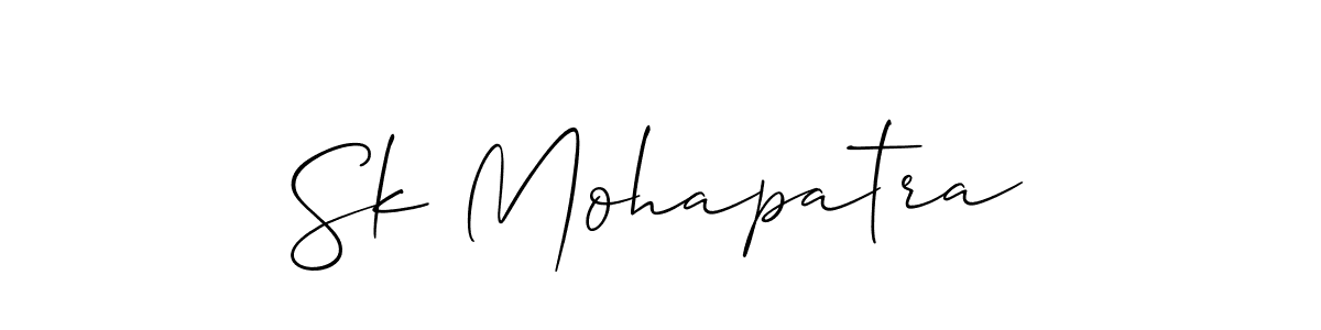 It looks lik you need a new signature style for name Sk Mohapatra. Design unique handwritten (Allison_Script) signature with our free signature maker in just a few clicks. Sk Mohapatra signature style 2 images and pictures png