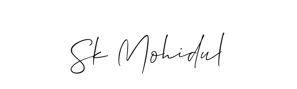 The best way (Allison_Script) to make a short signature is to pick only two or three words in your name. The name Sk Mohidul include a total of six letters. For converting this name. Sk Mohidul signature style 2 images and pictures png