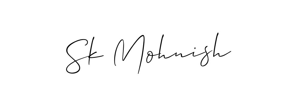 Design your own signature with our free online signature maker. With this signature software, you can create a handwritten (Allison_Script) signature for name Sk Mohnish. Sk Mohnish signature style 2 images and pictures png