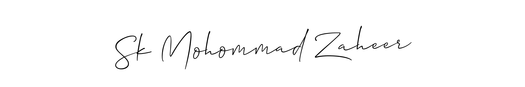 Also we have Sk Mohommad Zaheer name is the best signature style. Create professional handwritten signature collection using Allison_Script autograph style. Sk Mohommad Zaheer signature style 2 images and pictures png