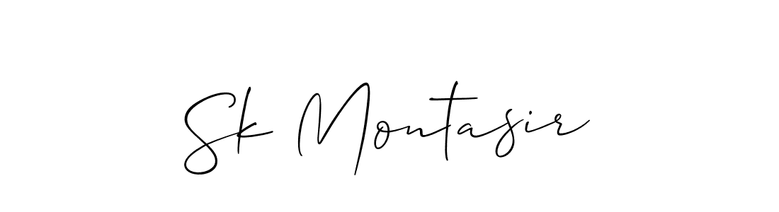 if you are searching for the best signature style for your name Sk Montasir. so please give up your signature search. here we have designed multiple signature styles  using Allison_Script. Sk Montasir signature style 2 images and pictures png