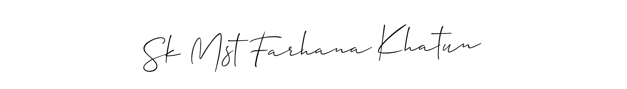 Best and Professional Signature Style for Sk Mst Farhana Khatun. Allison_Script Best Signature Style Collection. Sk Mst Farhana Khatun signature style 2 images and pictures png