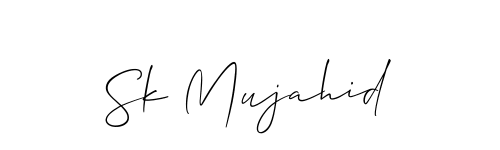 Make a short Sk Mujahid signature style. Manage your documents anywhere anytime using Allison_Script. Create and add eSignatures, submit forms, share and send files easily. Sk Mujahid signature style 2 images and pictures png