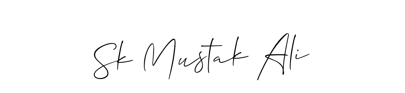 You should practise on your own different ways (Allison_Script) to write your name (Sk Mustak Ali) in signature. don't let someone else do it for you. Sk Mustak Ali signature style 2 images and pictures png