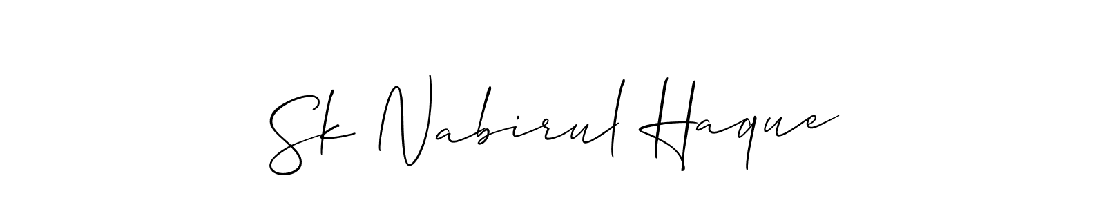 Make a short Sk Nabirul Haque signature style. Manage your documents anywhere anytime using Allison_Script. Create and add eSignatures, submit forms, share and send files easily. Sk Nabirul Haque signature style 2 images and pictures png