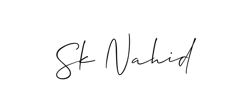 You can use this online signature creator to create a handwritten signature for the name Sk Nahid. This is the best online autograph maker. Sk Nahid signature style 2 images and pictures png
