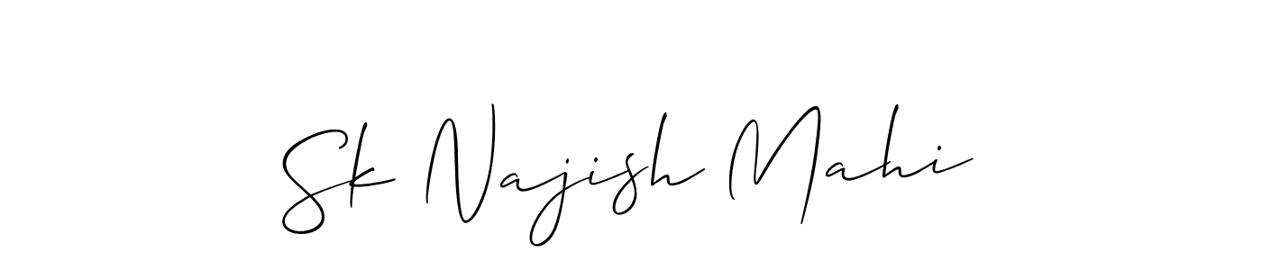 Best and Professional Signature Style for Sk Najish Mahi. Allison_Script Best Signature Style Collection. Sk Najish Mahi signature style 2 images and pictures png