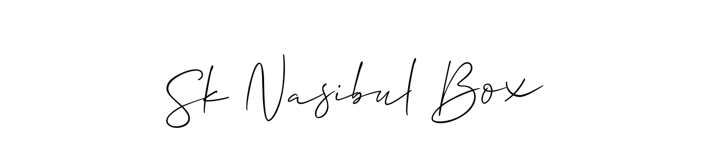 You can use this online signature creator to create a handwritten signature for the name Sk Nasibul Box. This is the best online autograph maker. Sk Nasibul Box signature style 2 images and pictures png